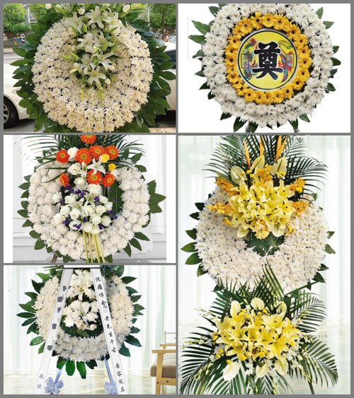 安徽六安市霍邱县新店镇陈家埠村花圈速递